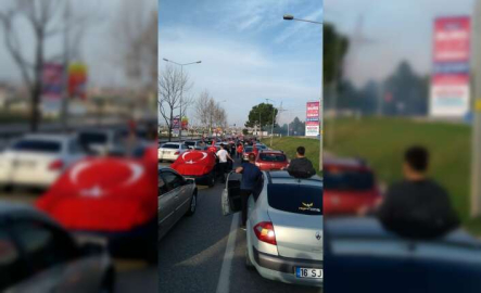 Bursa’da şehitlere saygı konvoyu