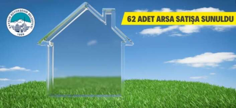 Kayseri'de 62 adet arsa satışı