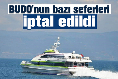 BUDO'nun bazı seferleri iptal edildi