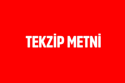 TEKZİP METNİ