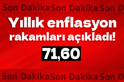 Yıllık enflasyon rakamları açıkladı!