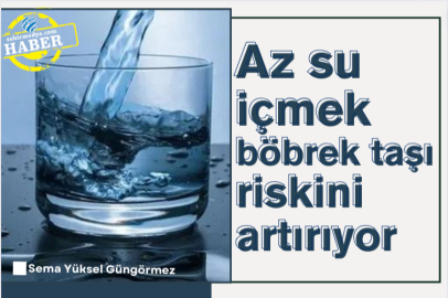 Az su içmek böbrek taşı riskini artırıyor