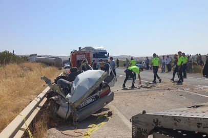 Yakıt tankeri ile otomobil çarpıştı: 1 ölü   