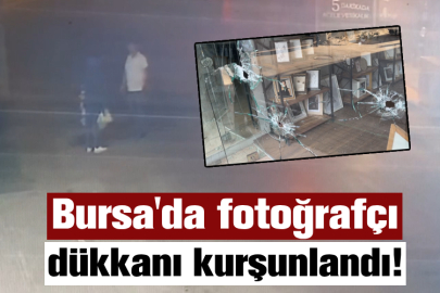 Bursa'da fotoğrafçı dükkanını kurşunlayan zanlı aranıyor