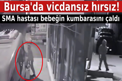 Bursa'da vicdansız hırsız! SMA hastası bebeğin kumbarasını çaldı