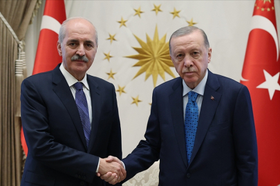 Cumhurbaşkanı Erdoğan, TBMM Başkanı Kurtulmuş'u kabul etti