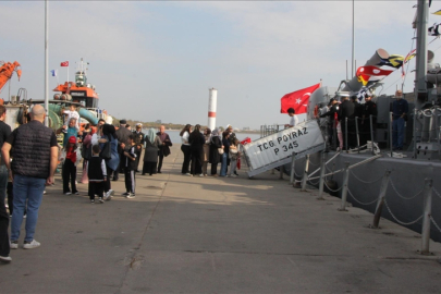 Savaş gemisi TCG Poyraz, Kocaeli'de halkın ziyaretine açıldı