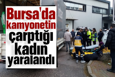 Bursa'da kamyonetin çarptığı kadın yaralandı