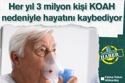 Her yıl 3 milyon kişi KOAH nedeniyle hayatını kaybediyor