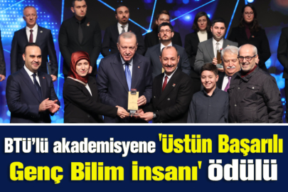 BTÜ’lü akademisyene 'Üstün Başarılı Genç Bilim İnsanı' ödülü