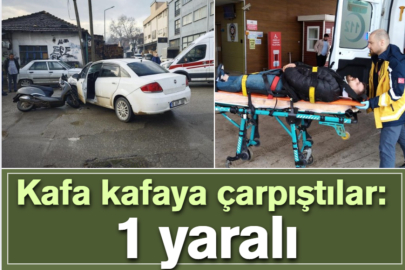 Kafa kafaya çarpıştılar: 1 yaralı