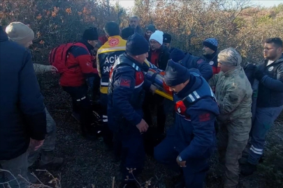 Kütahya'da ormanda kaybolan kişi donmak üzereyken bulundu