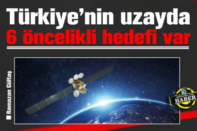 Türkiye’nin uzayda 6 öncelikli hedefi var