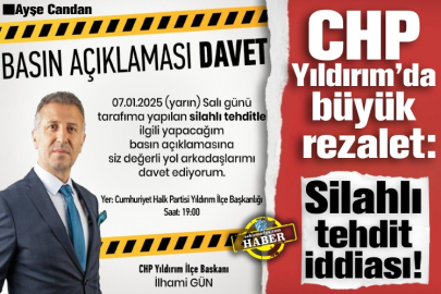 CHP Yıldırım’da büyük rezalet:  Silahlı tehdit iddiası!